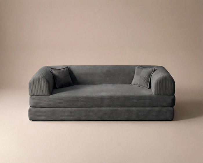 Atelier Del Sofa Legom Eco - Sofá-Cama de 3 Plazas Antracita
